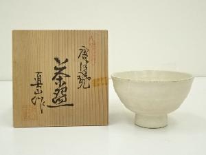 JAPANESE TEA CEREMONY / MINO WARE TEA BOWL CHAWAN / ARTISAN WORK 